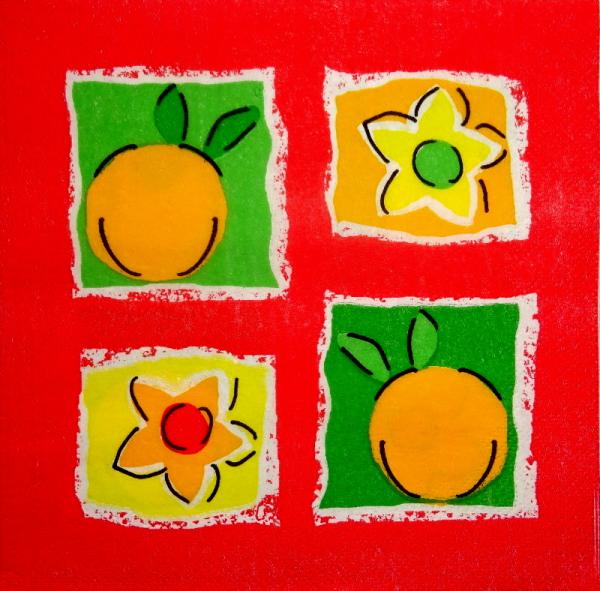 086 Zitronen, Orangen - 3 lagig